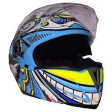 کلاه کاسکت دی ای وان مدل فک متحرک عینکدار کد DA_108