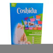 غذای پوچ گربه کوشیدا مدل گوشت گاو، بوقلمون، خرچنگ و گوساله وزن 1200 گرم