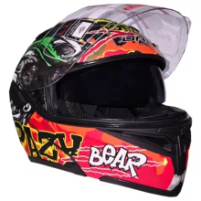 کلاه کاسکت مدل کلاه کاسکت دی ای وان مدل فک متحرک عینکدار کد DA_101