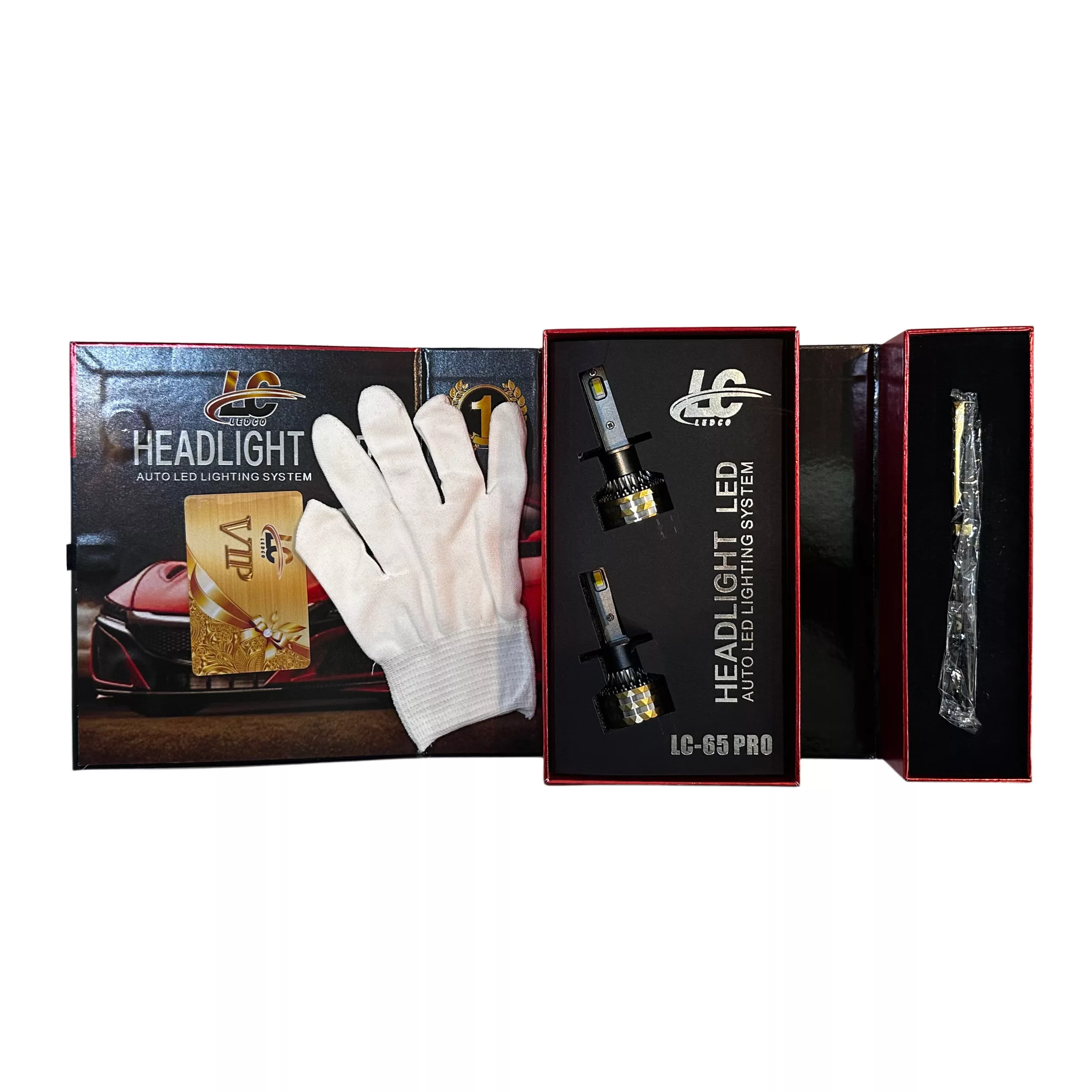 لامپ هدلایت خودرو لدکو مدل LC-65 PRO پایه H11 بسته دو عددی