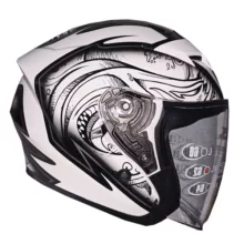 کلاه کاسکت راپیدو مدل بدون فک عینک دار کد 878