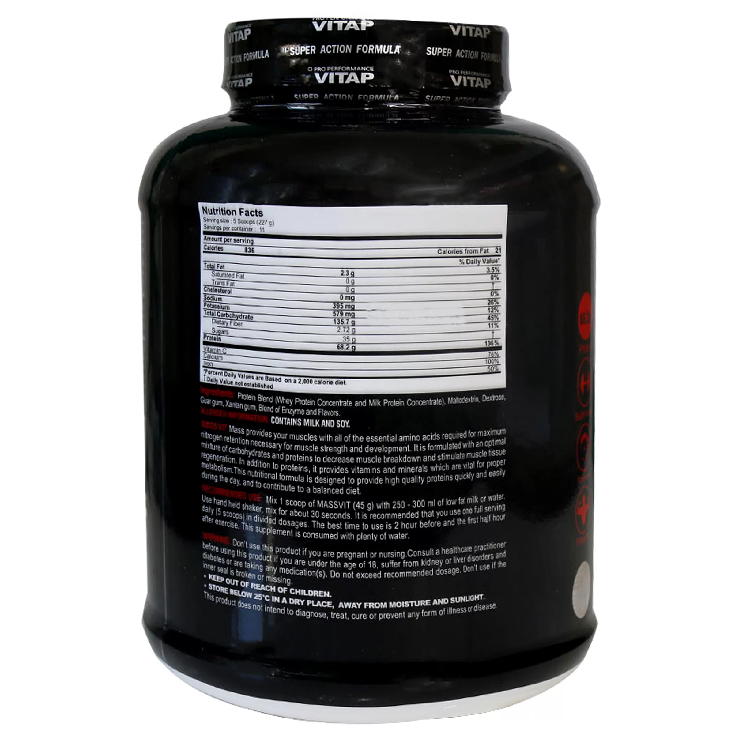 پودر مس ویت با طعم وانیل ویتاپی - 2600 گرم