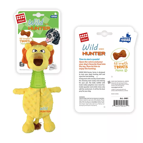 دندانی سگ گیگوی مدل شکارچی TPR طرح شیر