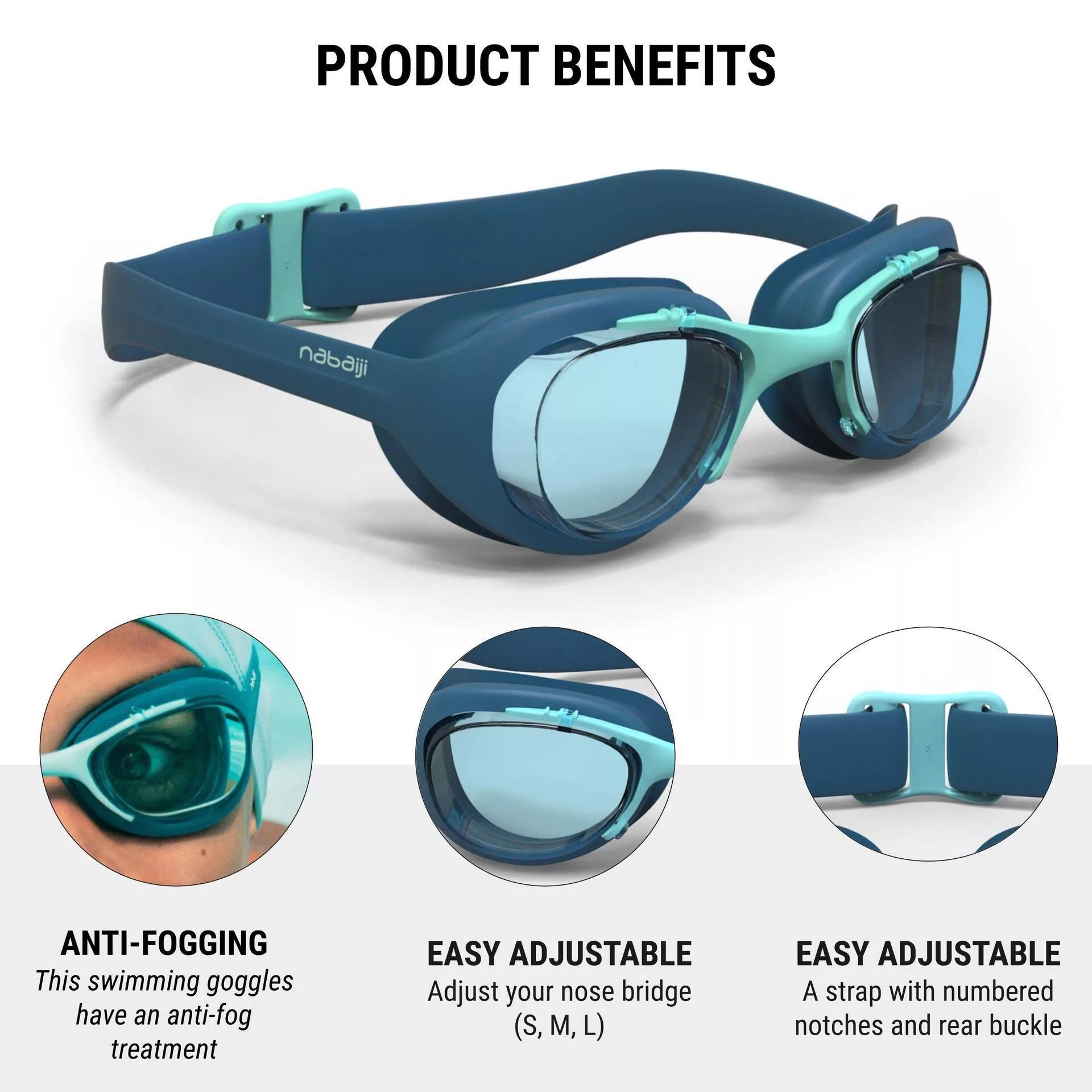 عینک شنا نابایجی مدل X-Base