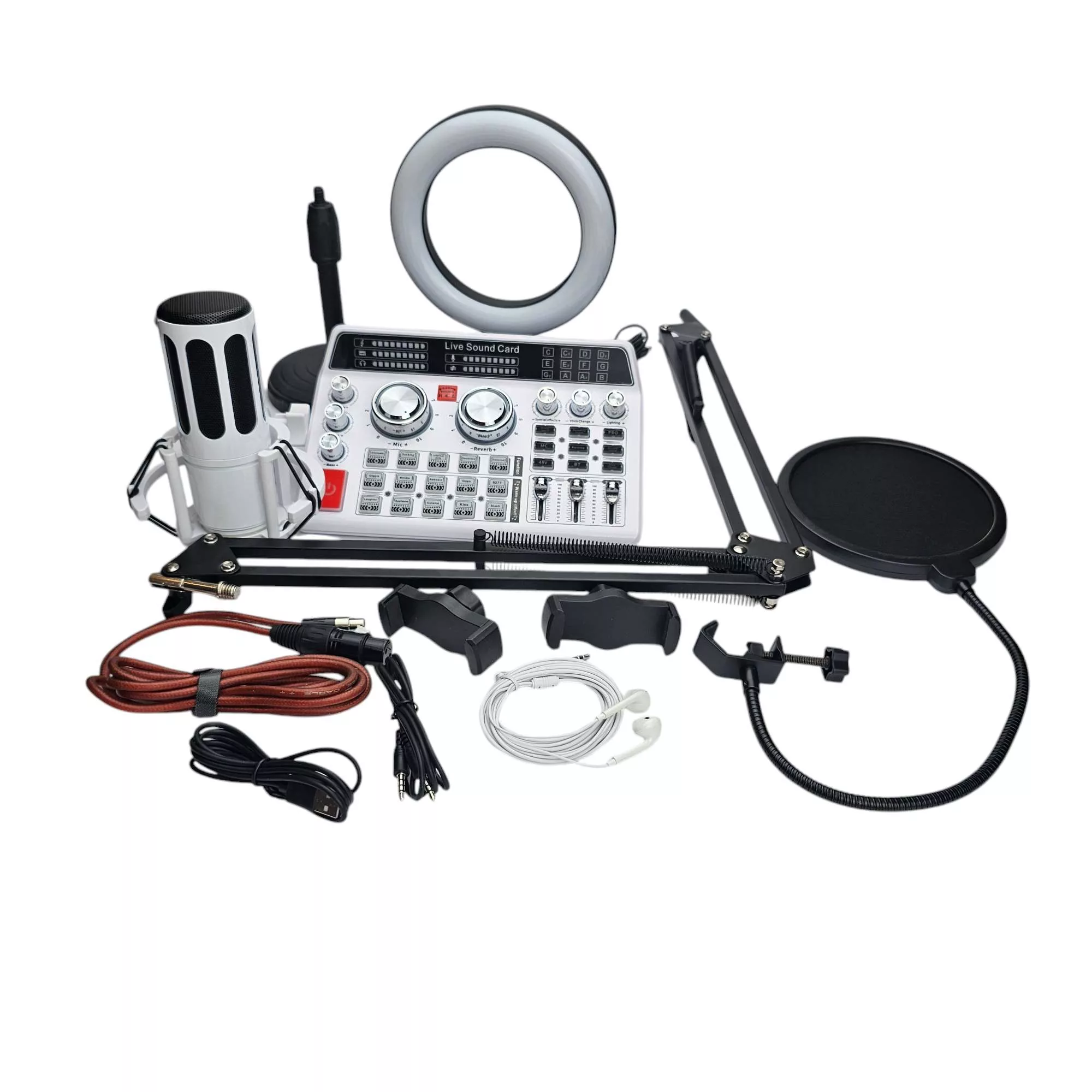 میکروفون کندانسر کد BM7000 به همراه کارت صدا