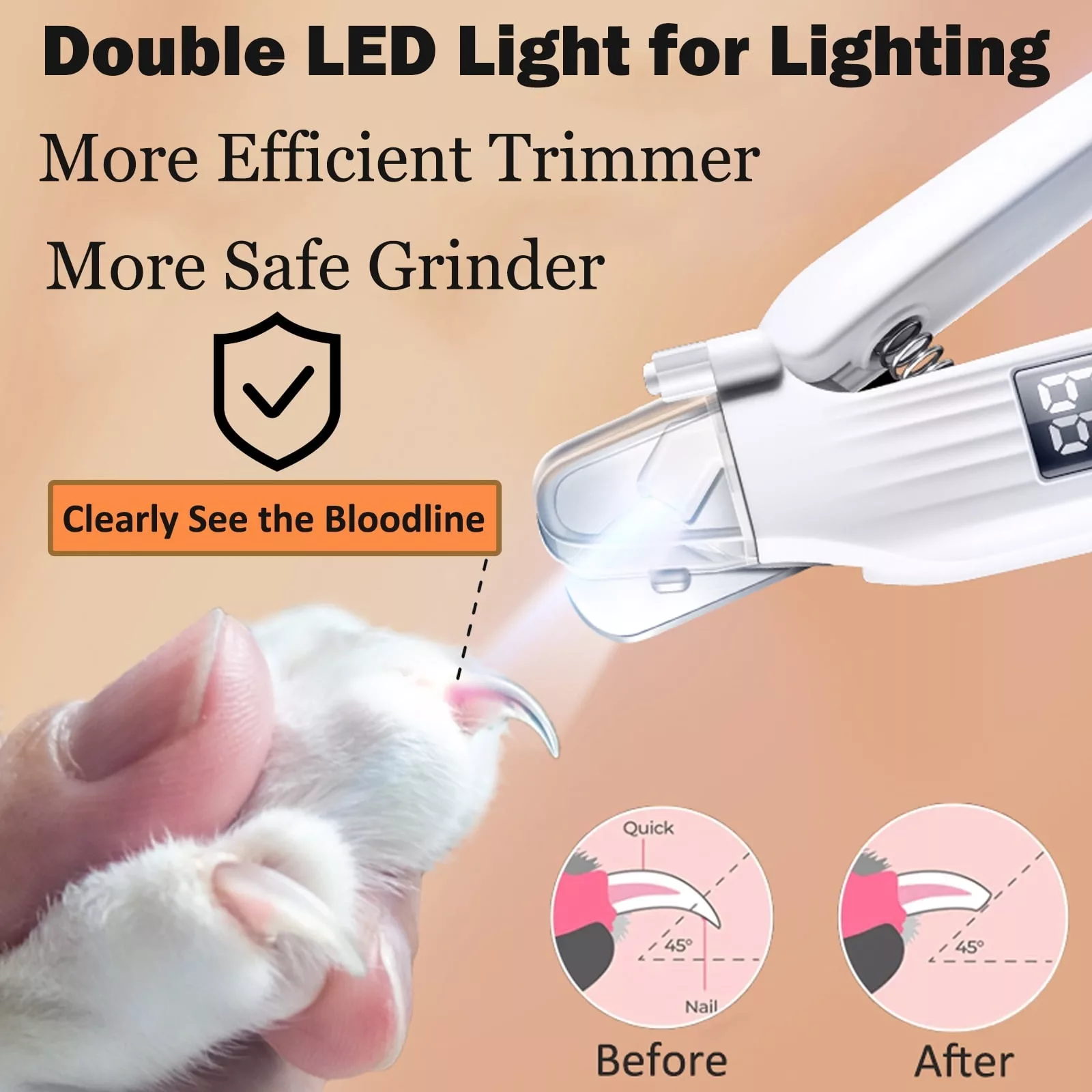 سوهان و ناخن گیر حیوانات مدل مانیکور پت 2in1