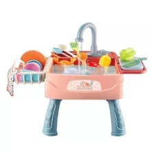 اسباب بازی ناب سل مدل سینک ظرفشویی FUN KITCHEN DISHWASHER 30PCS