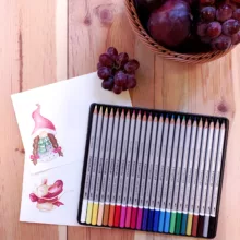 مداد آبرنگی 24 رنگ استدلر مدل Karat Aquarell