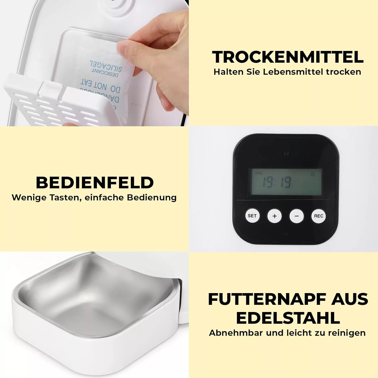 ظرف غذای هوشمند حیوانات خانگی  مدل p6L