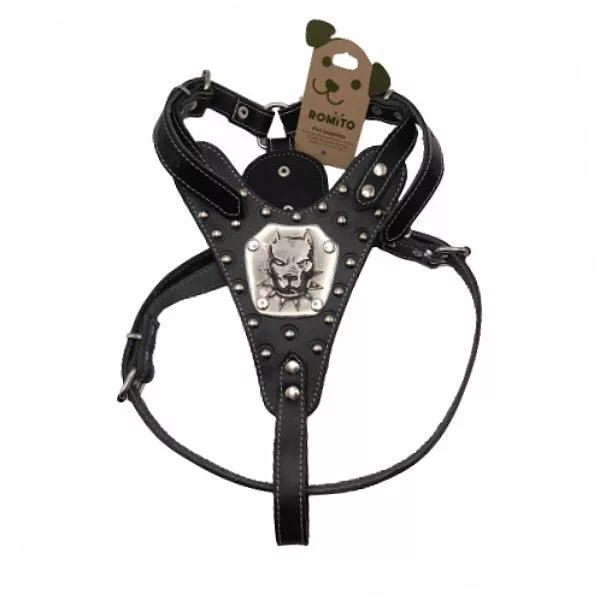 قلاده کمری سگ رومیتو طرح چرمی مدل گلادیاتور 2