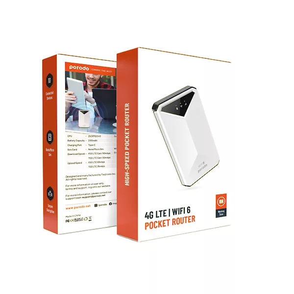 مودم TD-LTE پرودو مدل WiFi 6 PD-PT4GRWD