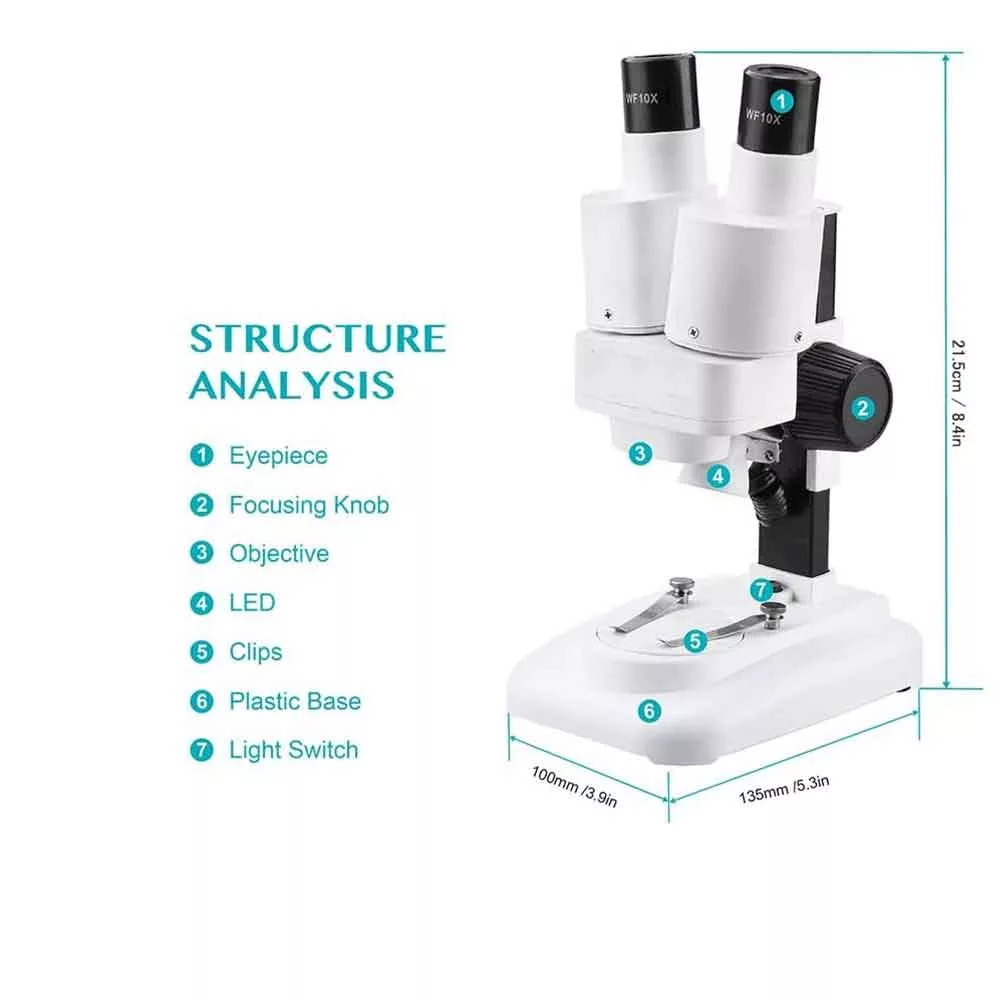میکروسکوپ مدل دوچشمی کد Stereo Loop Microscope 40x