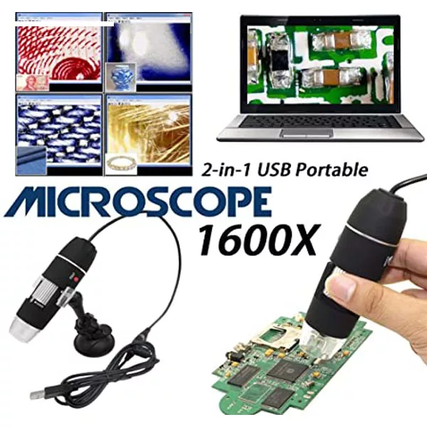 میکروسکوپ دیجیتال مدل 2USB-1600X