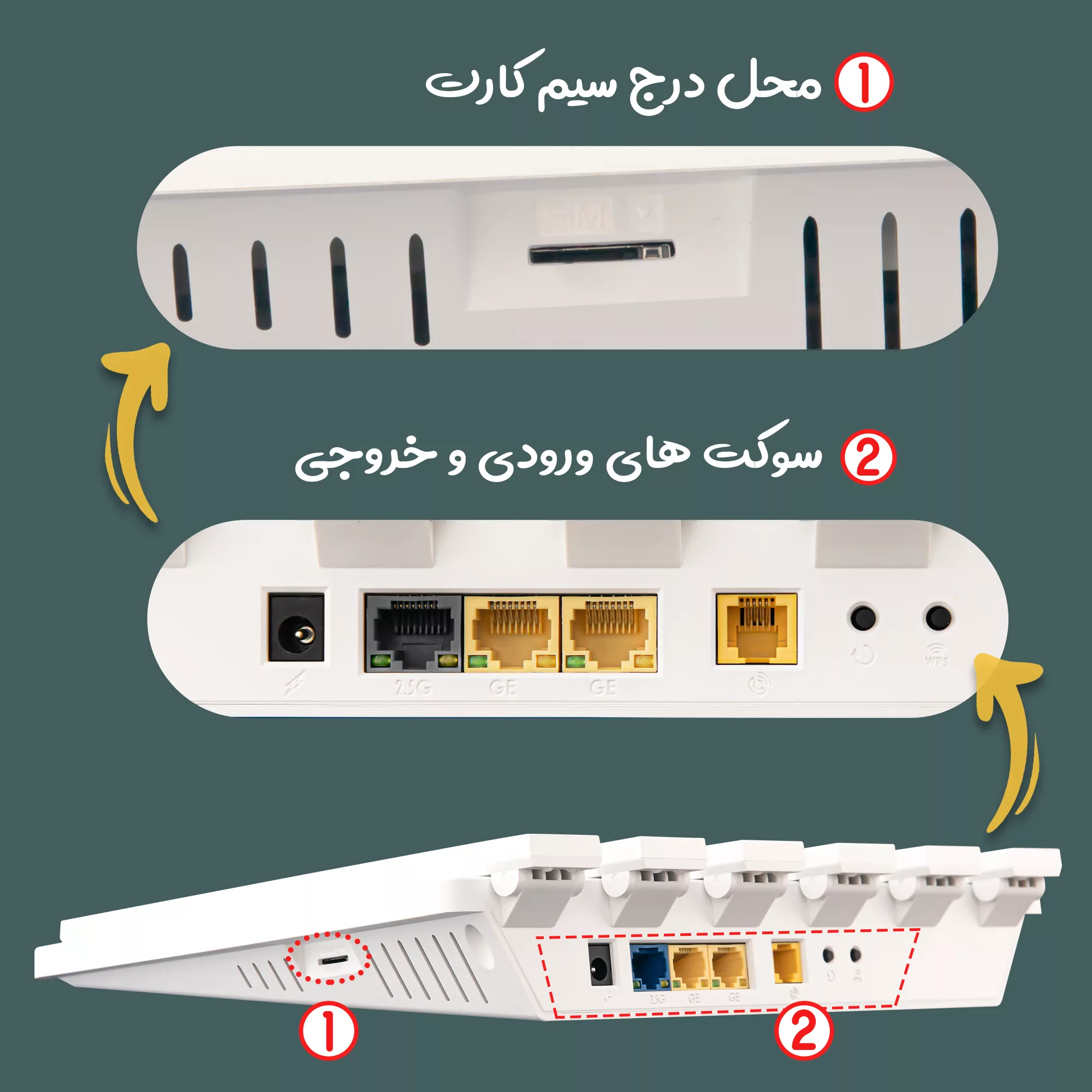 مودم 5G اتصالات مدل D5H-EA62