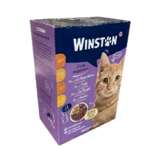 پوج گربه وینستون مدل چهار طعم مجموعه 12 عددی