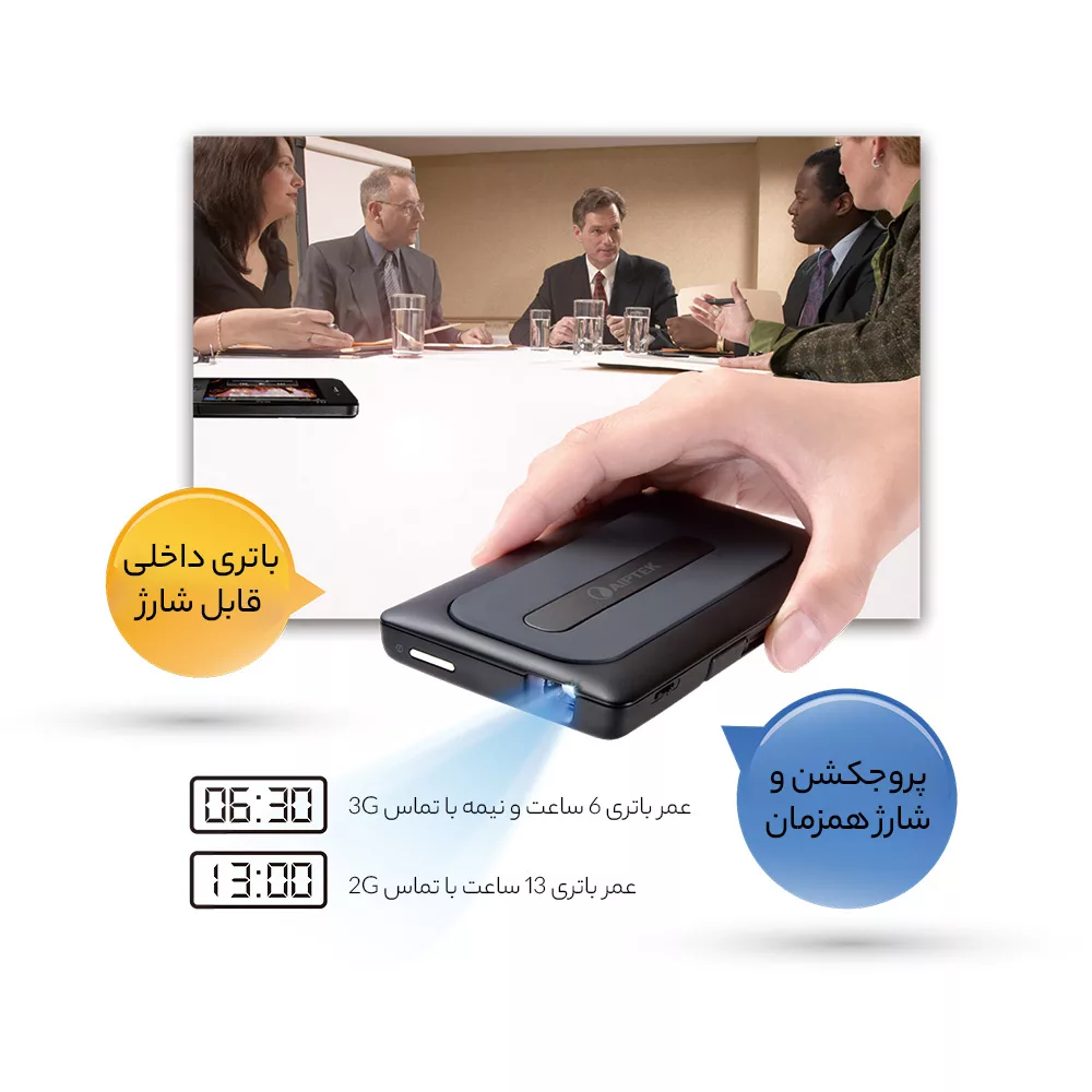 پروژکتور جیبی ایپتک مدل MobileCinema A50P