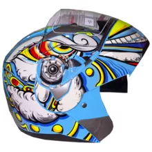 کلاه کاسکت دی ای وان مدل فک متحرک عینکدار کد DA_108