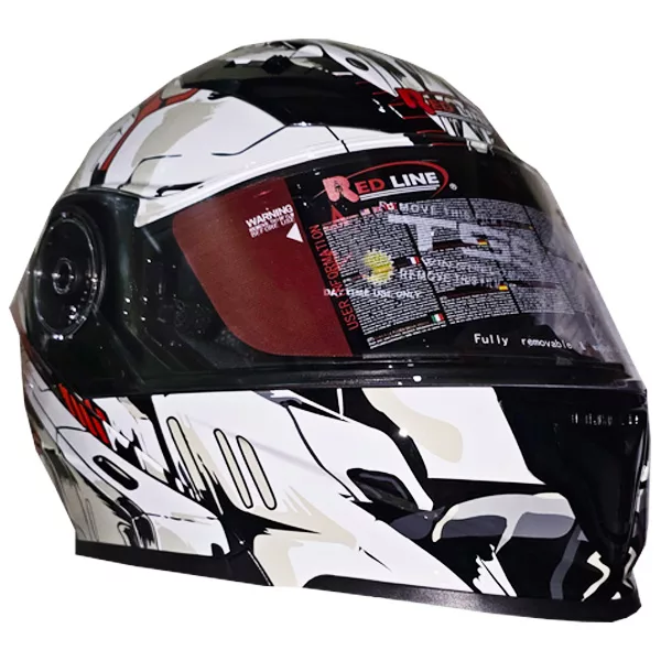 کلاه کاسکت ردلاین مدل فک متحرک عینکدار کد RE_939