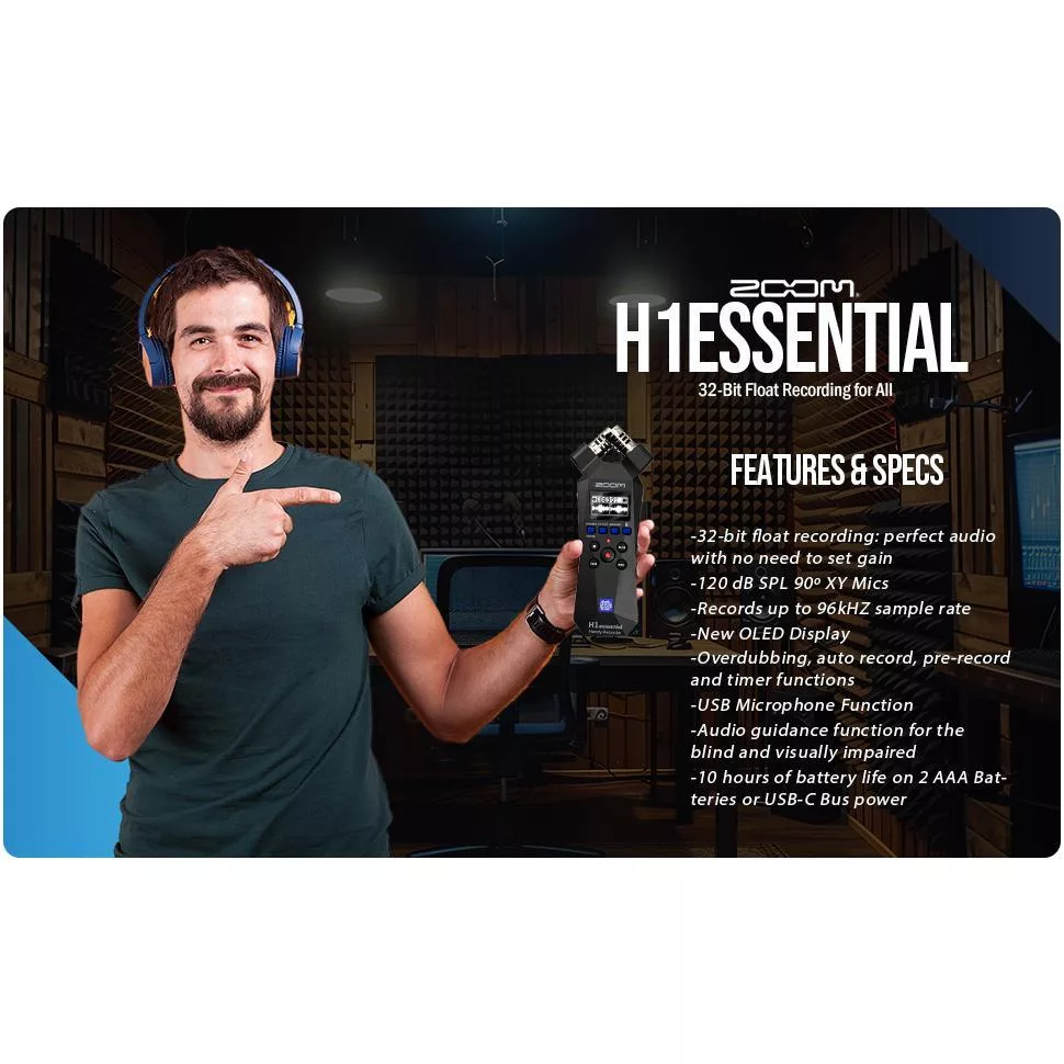 ضبط کننده حرفه ای صدا زوم مدل H1n