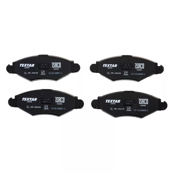 لنت ترمز جلو تکستار مدل 1620250797 مناسب برای سمند EF7