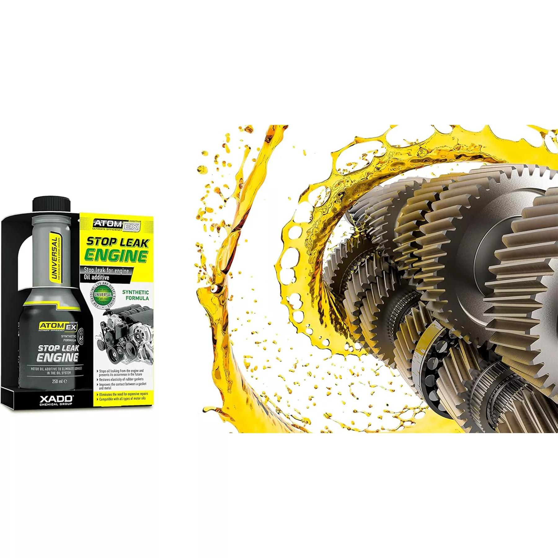مکمل نشت گیر موتور اکسادو مدل Leak Engine حجم 250 میلی لیتر