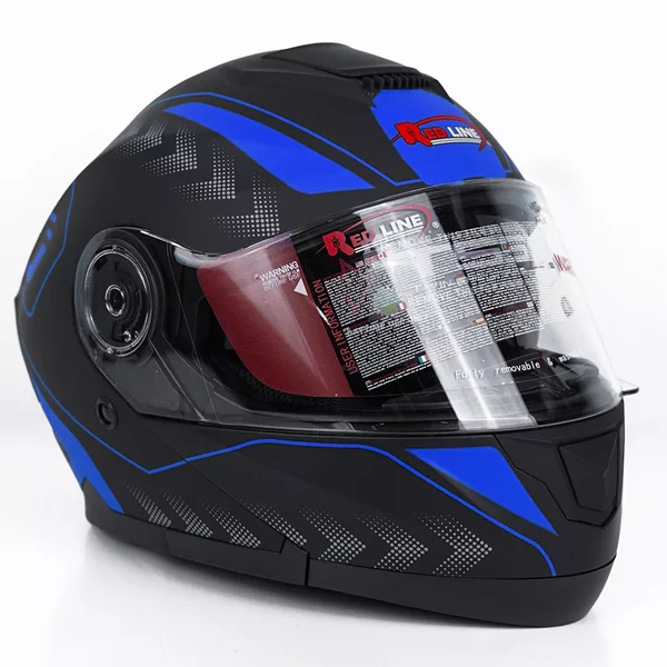 کلاه کاسکت ردلاین مدل فک متحرک عینکدار کد RE_937