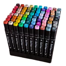 ماژیک راندو تاچ مدل Brush بسته 80 عددی به همراه استند