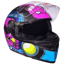 کلاه کاسکت دی ای وان مدل فک متحرک عینکدار کد DA_101