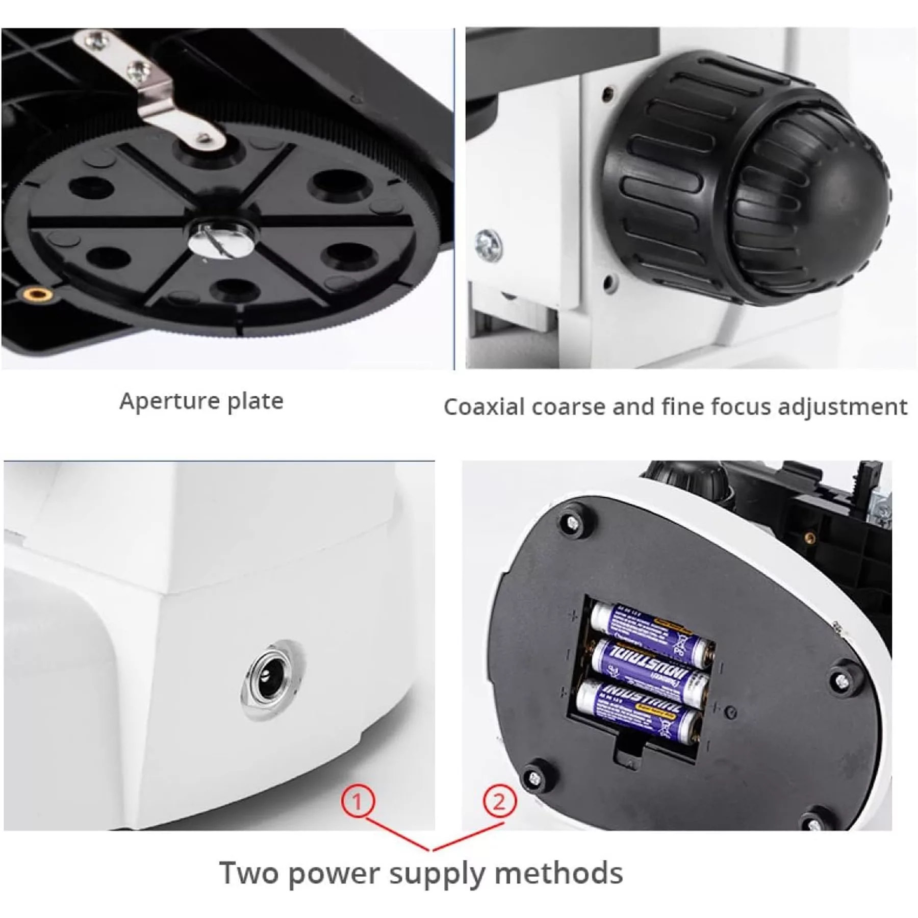 میکروسکوپ دوچشمی مدل زیستی 1000x به همراه کیف حمل