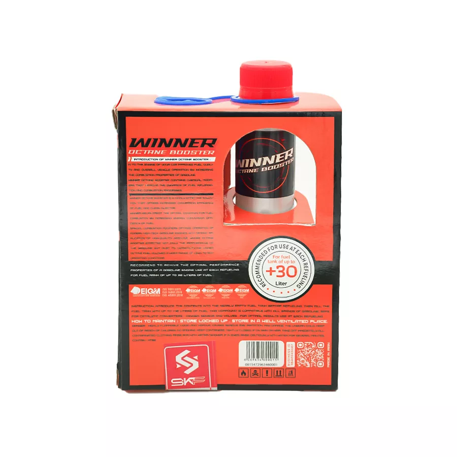 اکتان بوستر و مکمل سوخت خودرو بنزینی وینر مدل 300 حجم 300 میلی لیتر بسته 6 عددی