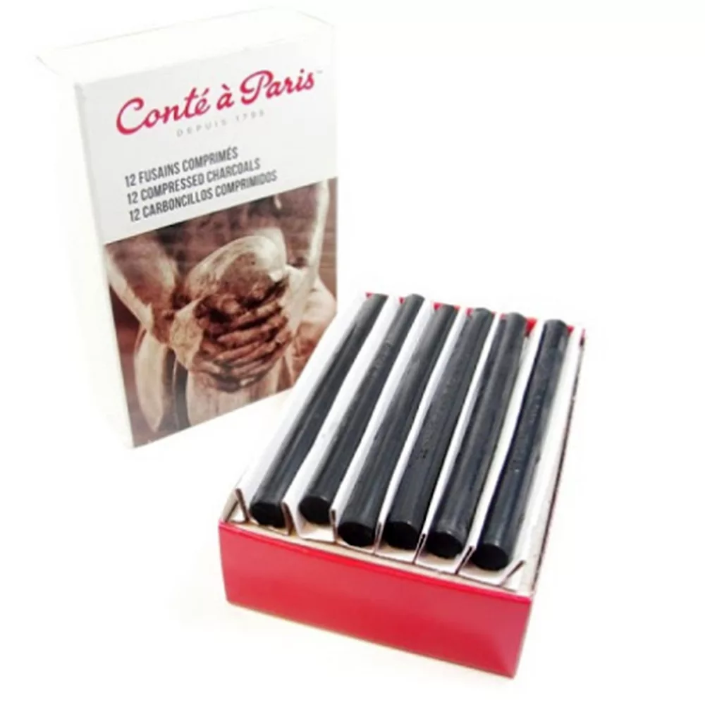 زغال طراحی کنته پاریس مدل compressed کد 58578 بسته 12 عددی