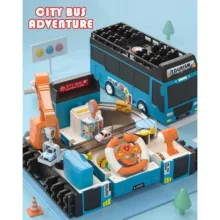 اسباب بازی ناب سل مدل اتوبوس موزیکال تبدیل شونده طرح فرمان دار