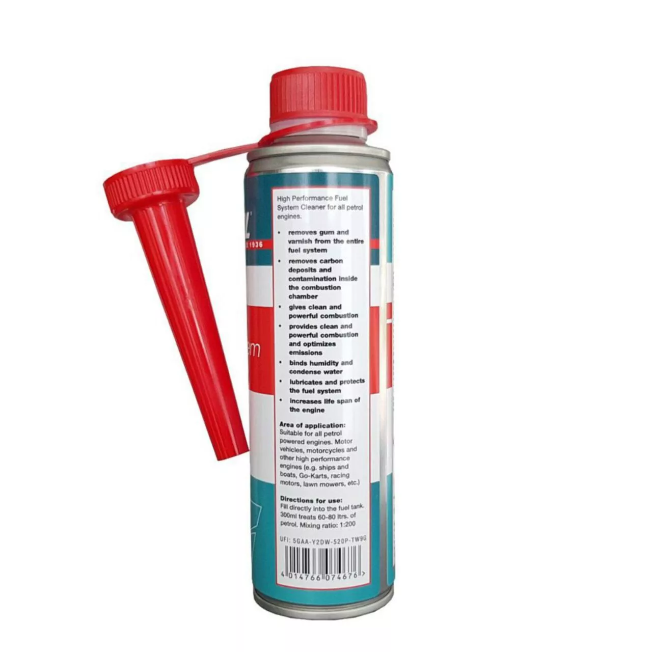 تمیز کننده سیستم سوخت خودرو آدینول مدل Fuel System Cleaner حجم 300 میلی لیتر بسته 3 عددي