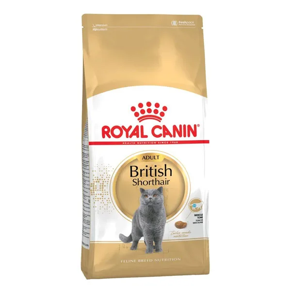 غذای خشک گربه بریتیش رویال کنین مدل British Shorthair وزن 2 کیلوگرم