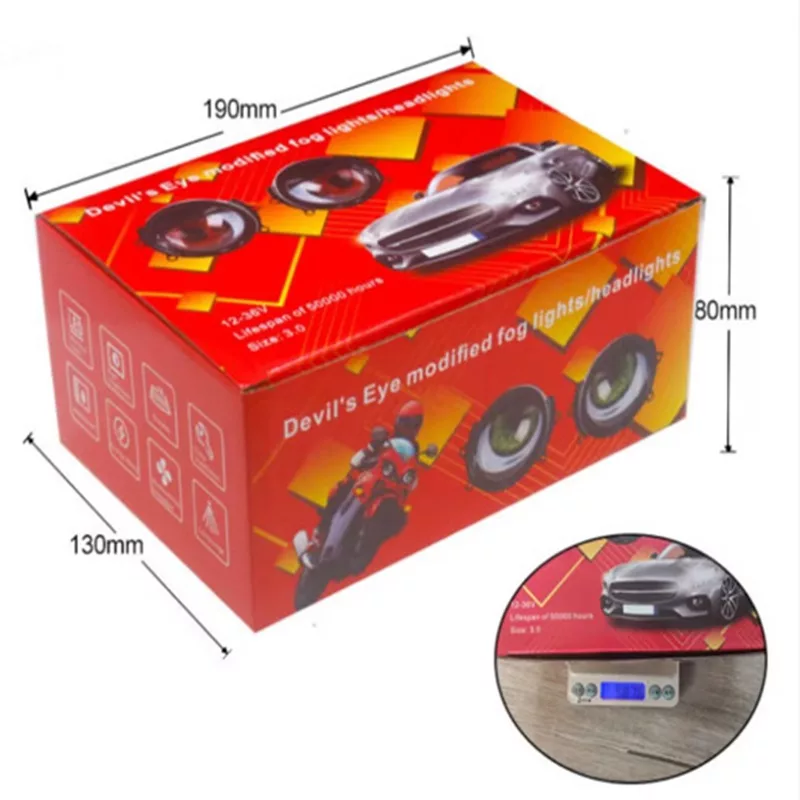 چراغ چشم سوم خودرو مدل چشم ماتریسی مجموعه 2 عددی