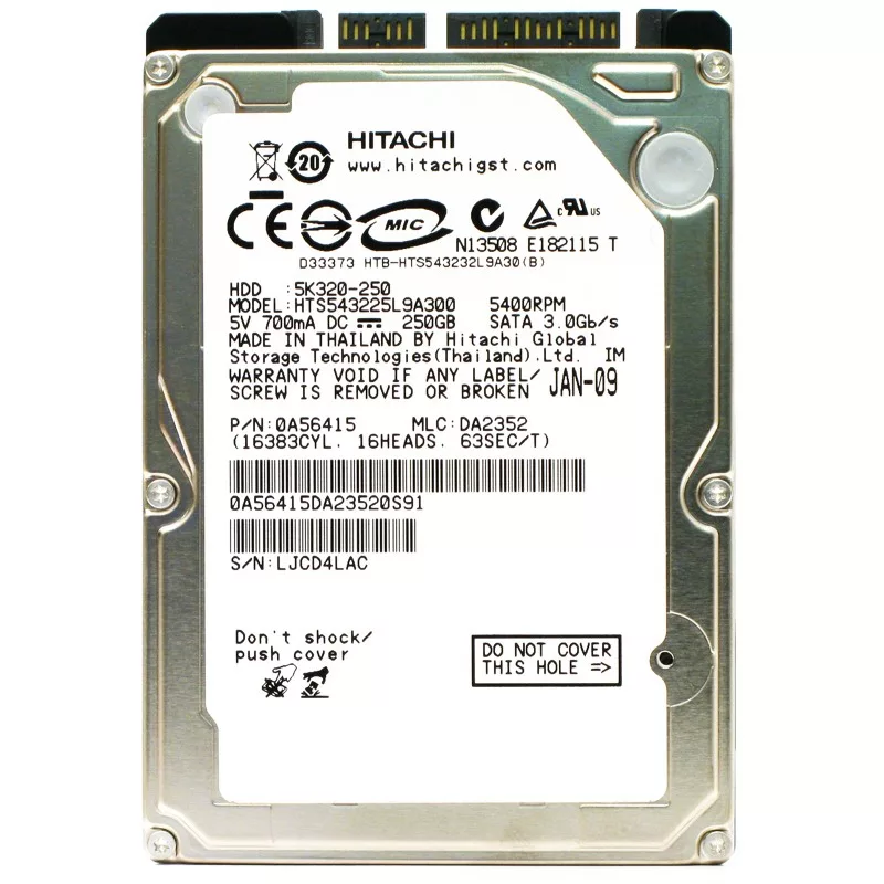 هارددیسک اینترنال هیتاچی مدل 5K320-250 ظرفیت 250 گیگابایت