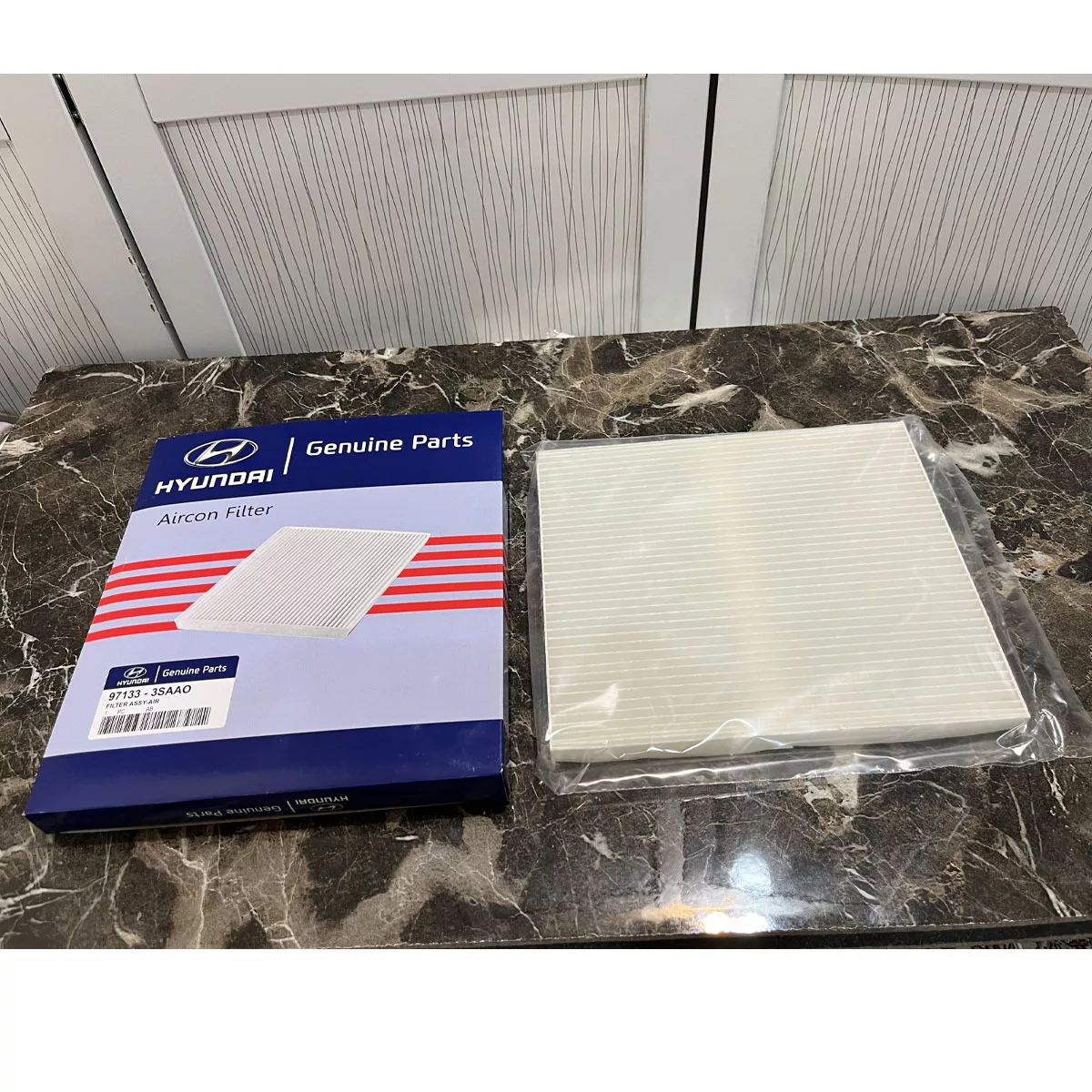 فیلتر کابین هیوندای جنیون پارتز مدل 3SAA0 مناسب برای سانتافه گرنجور YF بسته 24 عددی