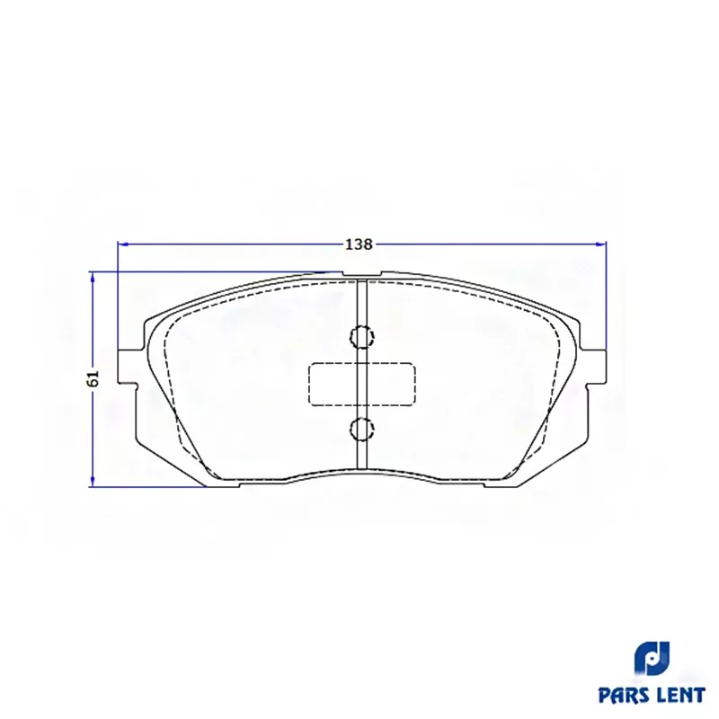 لنت ترمز جلو لنت پارس مدل 80138 مناسب برای جک S5