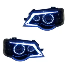 چراغ جلو خودرو گروه پژوهش صنعت مدرن مدل Turbo فولکالر مناسب برای پراید 111 و 132 بسته دو عددی