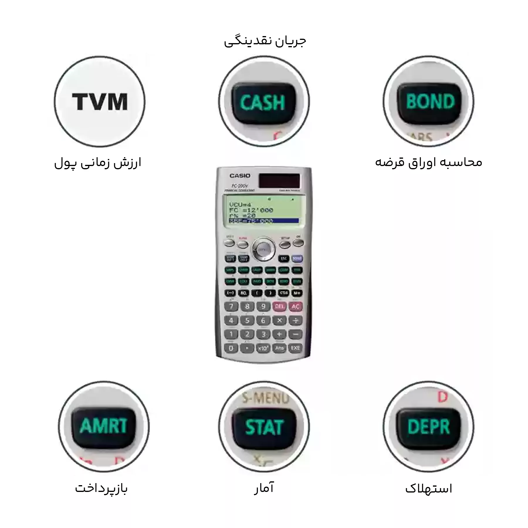ماشین حساب کاسیو FC-200V