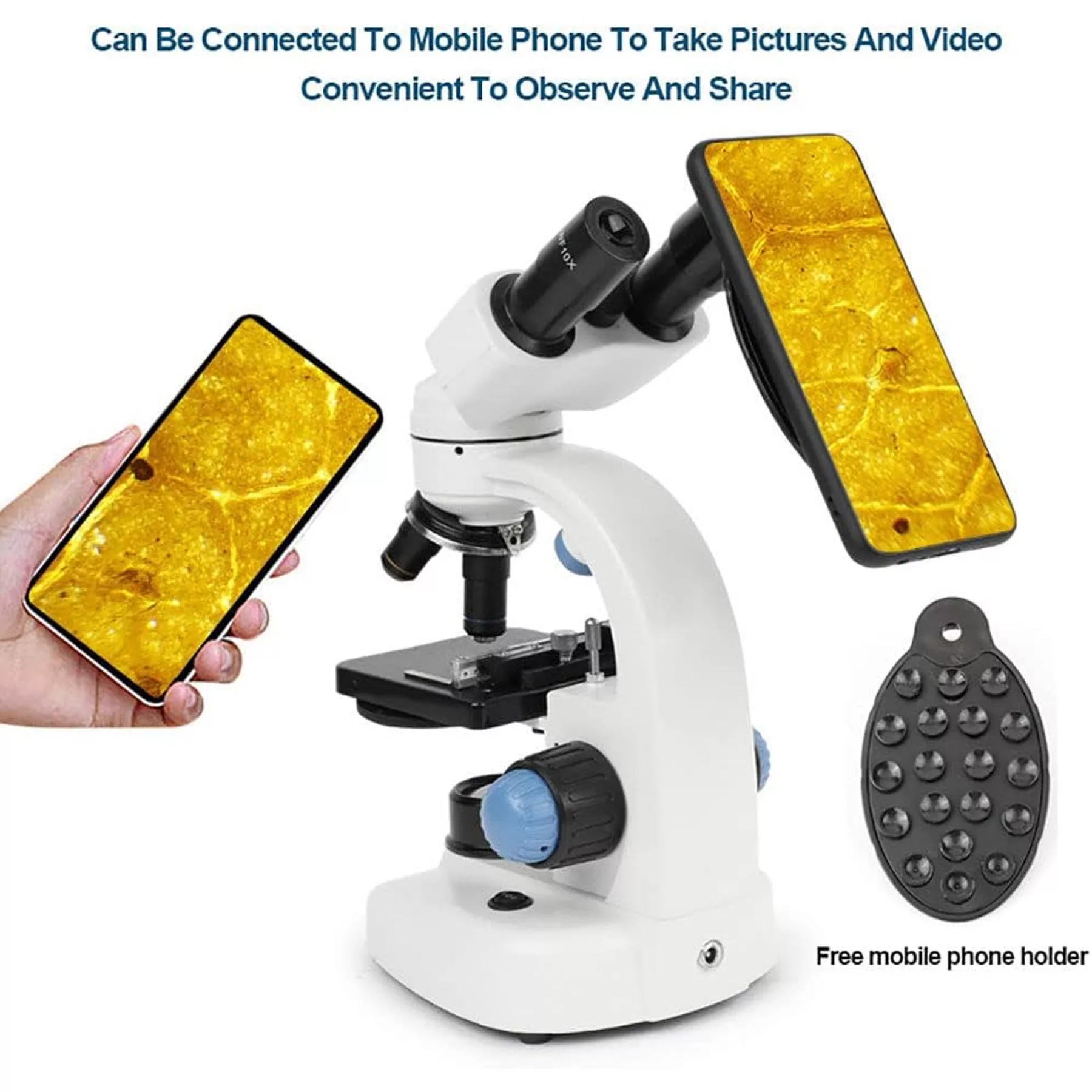 میکروسکوپ مدل دوچشمی 1000x New 2025 به همراه کیف حمل