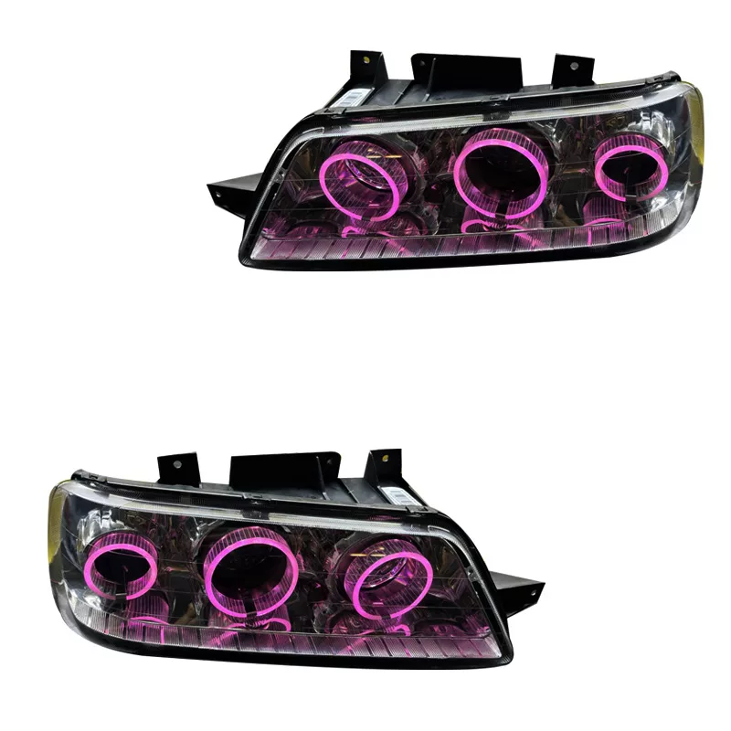 چراغ جلو خودرو گروه پژوهش صنعت مدرن مدل 3D-R3 فولکالر مناسب برای پژو 405 SLX بسته دو عددی