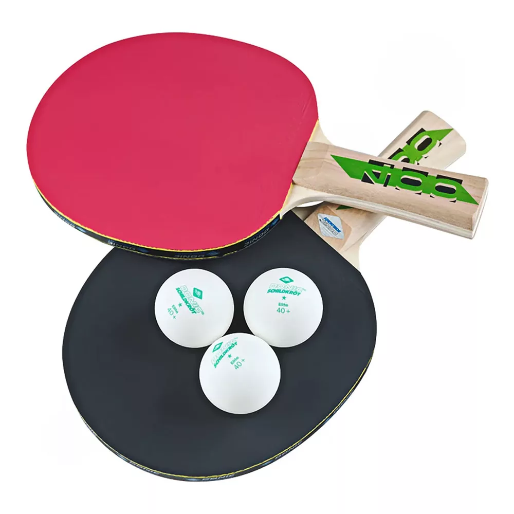 راکت پینگ پنگ دونیک مدل Fetzner Line 400 بسته 2 عددی به همراه 3 عدد توپ