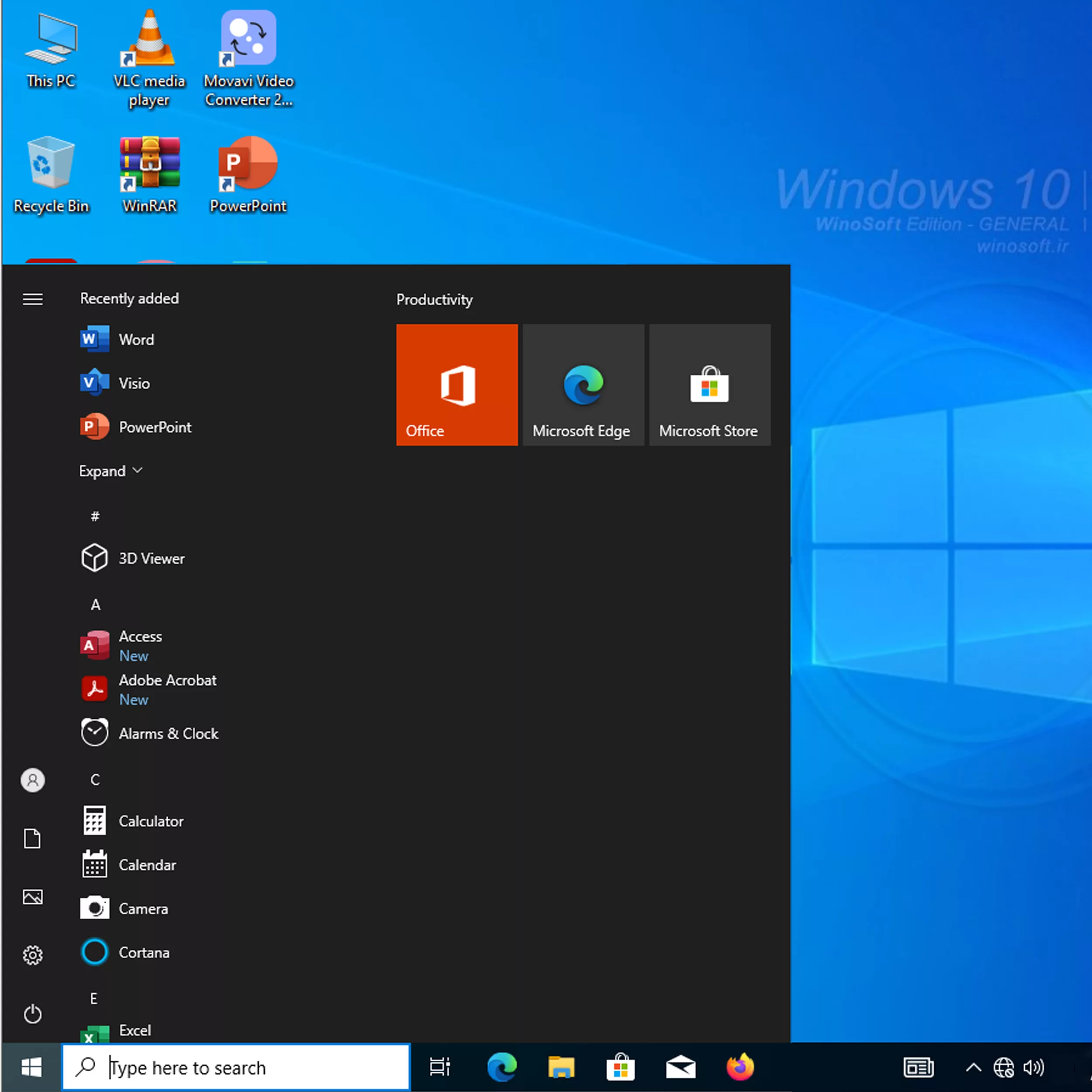 سیستم عامل ویندوز 10 نسخه عمومی 2024 با نصب همزمان آنتی ویروس و نرم افزارها نشر وینوسافت
