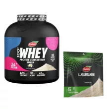 پودر پروتئین وانیلی کاله پرو – 1800 گرم به همراه پودر ال گلوتامین کاله – 500 گرم