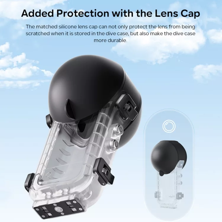 قاب ضد آب اینستا 360 مدل dive case مناسب برای دوربین ورزشی insta360X4