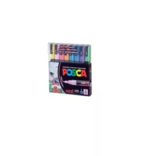ماژیک پوسکا رنگ آمیزی مدل uni ball pc-3m بسته 8 عددی