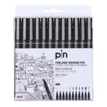 راپید یونی بال مدل uniball fineliner raphid مجموعه 11 عددی