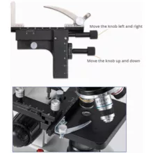 میکروسکوپ دوچشمی مدل زیستی 1000x به همراه کیف حمل