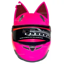 کلاه کاسکت نوترینوس مدل دخترانه خرگوشی فک ثابت